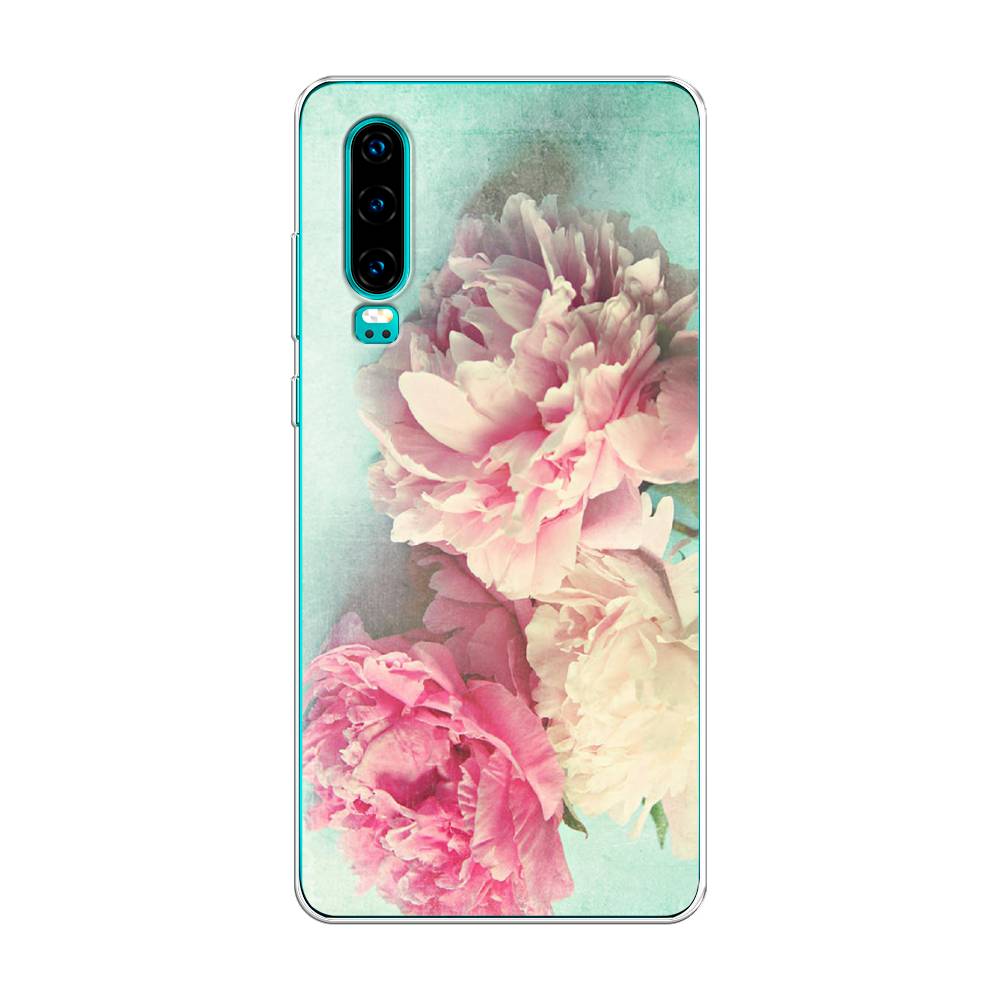 

Чехол Awog "Пионы new" для Huawei P30, Голубой, 68550-8