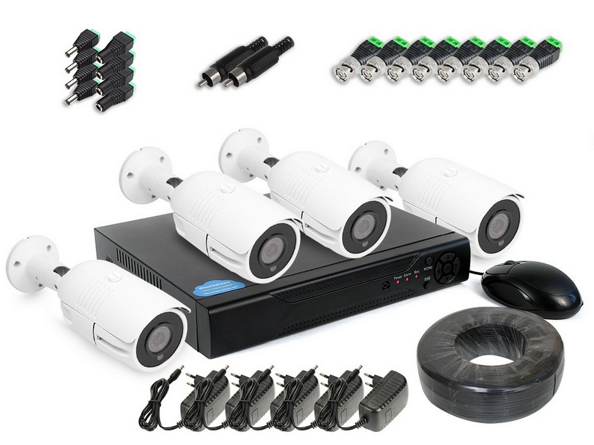 Набор  видеонаблюдения через интернет SKY-2704-8M KDM 147-A8 4k-8mp 1609211042 набор для разборки электрических разъемов станкоимпорт