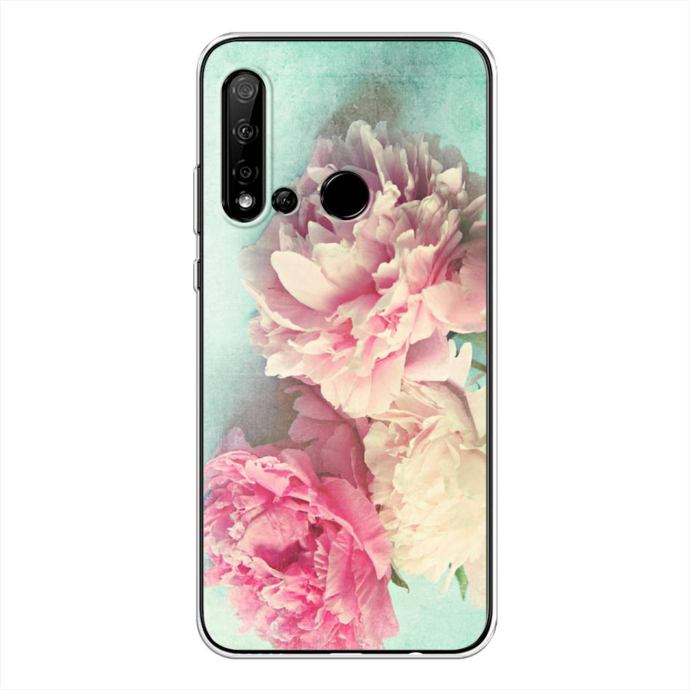 

Чехол Awog на Huawei P20 lite 2019 "Пионы new", Голубой, 69750-8