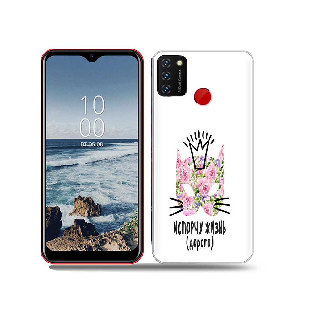 

Чехол MyPads Tocco для BQ 6631G Surf испорчу жизнь дорого, Прозрачный, Tocco