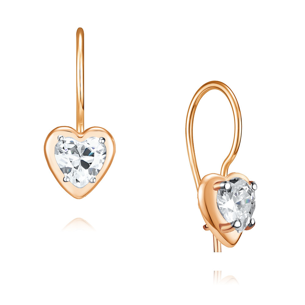 

Серьги из красного золота с фианитом ADAMAS 23038358/03-А50Д-72, 23038358/03-А50Д-72