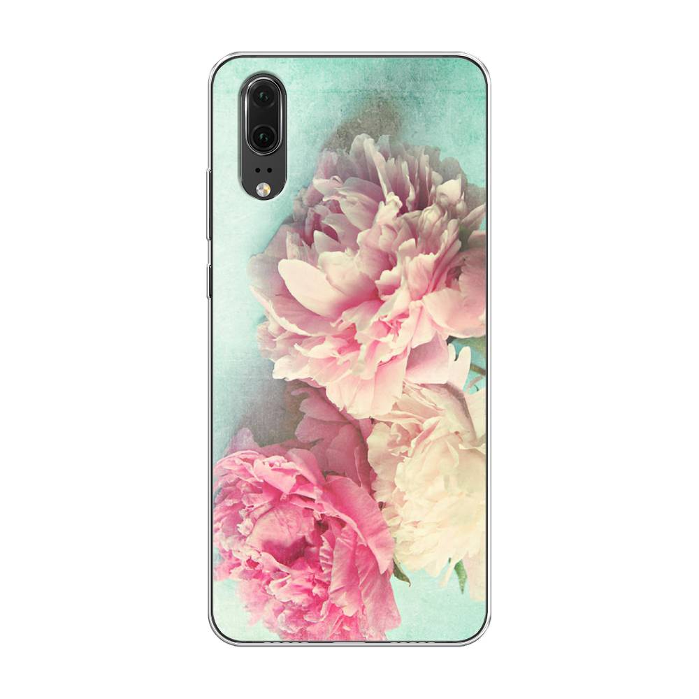 

Чехол Awog "Пионы new" для Huawei P20, Голубой, 64350-8