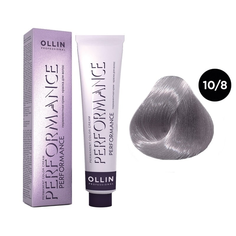 Краска для волос Ollin Professional Ollin Performance 10/8 Светлый Блондин Жемчужный 60 мл фиксирующая маска уход ollin x plex 3 fixing care mask