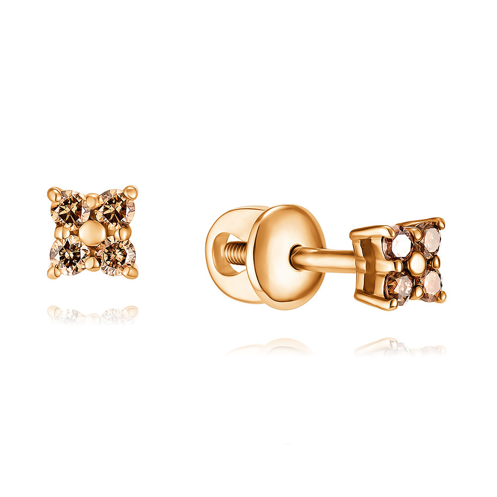

Серьги из красного золота с бриллиантом ADAMAS 21038348/01-А50Д-425, 21038348/01-А50Д-425