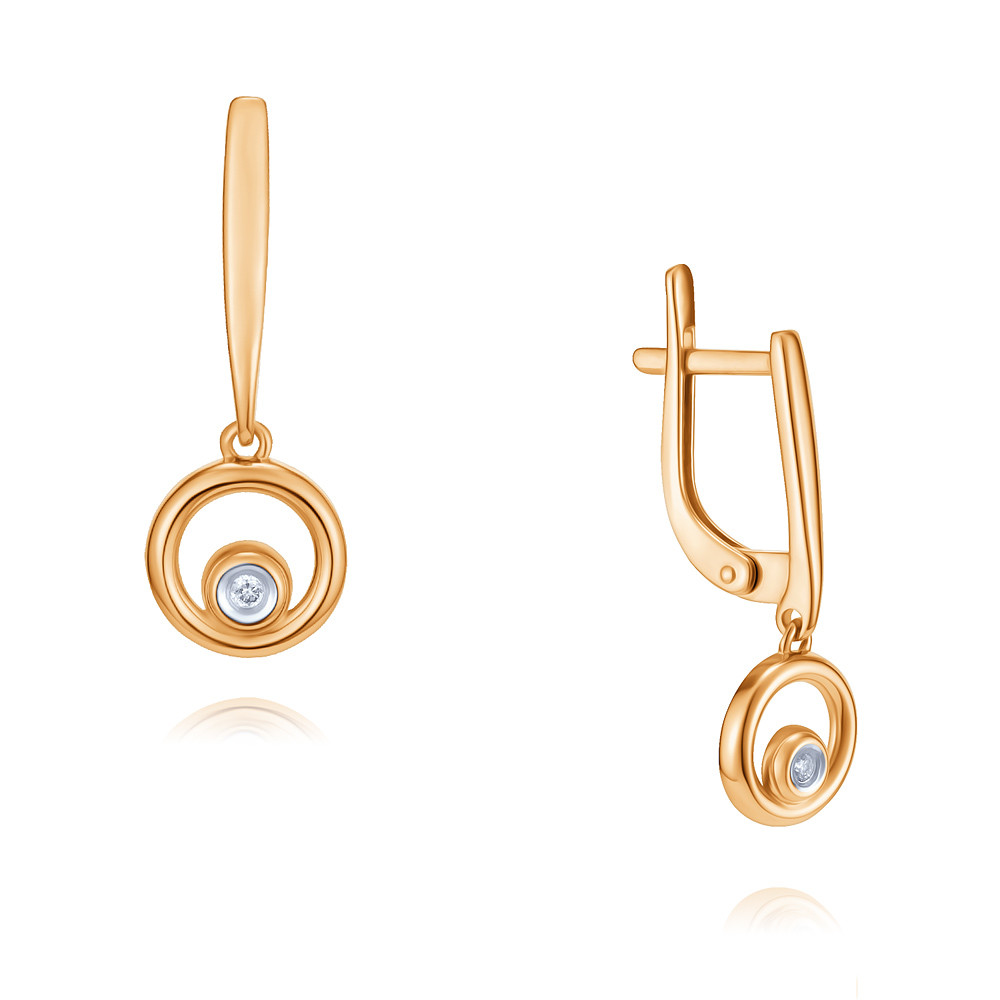 

Серьги из красного золота с бриллиантом ADAMAS 2424049/01-А50Д-41, 2424049/01-А50Д-41