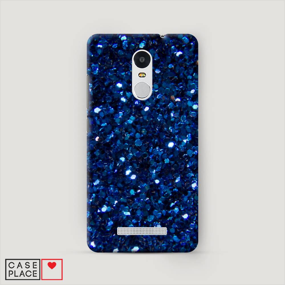 

Пластиковый чехол "Синие блестки рисунок" на Xiaomi Redmi Note 3