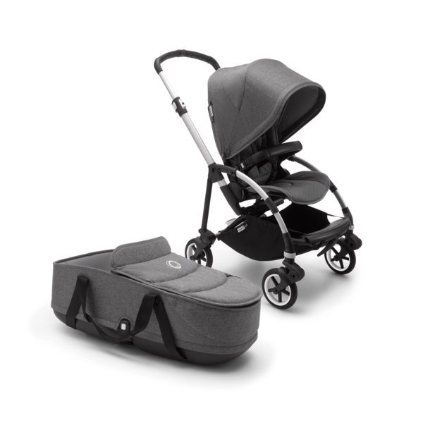 фото Коляска 2 в 1 bugaboo bee6 alu grey/grey melange/grey melange 500304gm01/500233gm01