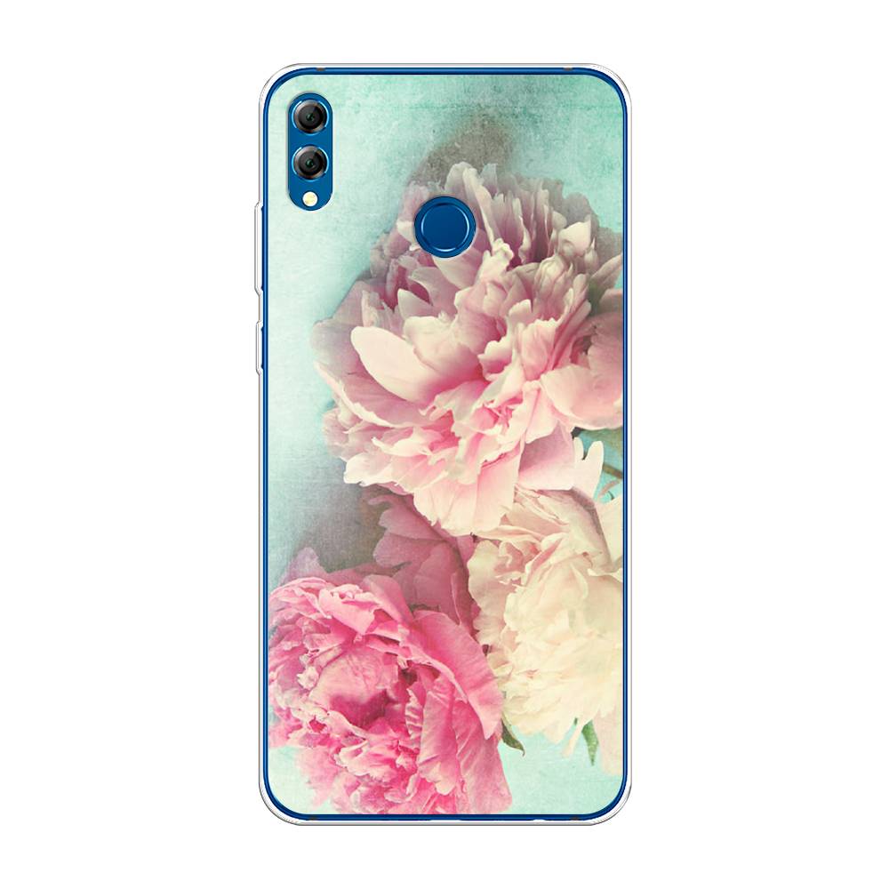 

Чехол Awog на Honor 8X Max "Пионы new", Голубой, 66550-8