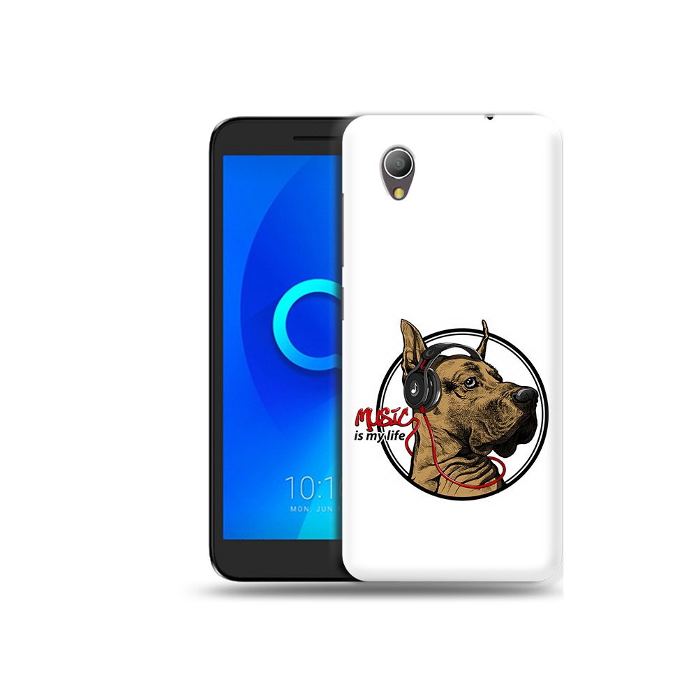 

Чехол MyPads Tocco для Alcatel 1 музыкальная собака (PT227134.658.490), Прозрачный, Tocco