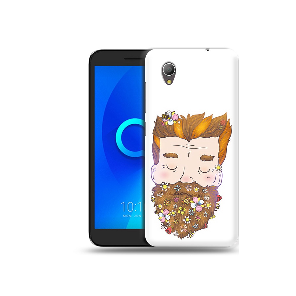 

Чехол MyPads Tocco для Alcatel 1 мужчина с цветами в бороде (PT227134.658.489), Прозрачный, Tocco