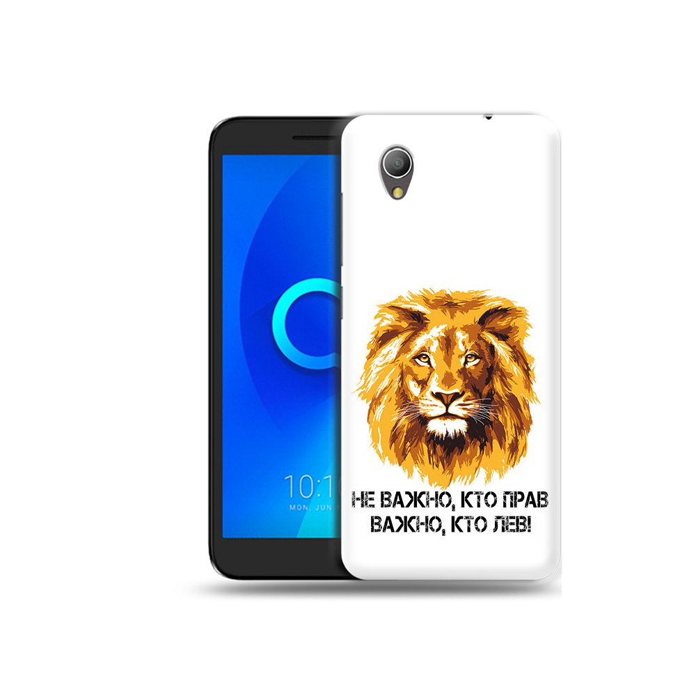 

Чехол MyPads Tocco для Alcatel 1 мудрый лев (PT227134.658.486), Прозрачный, Tocco