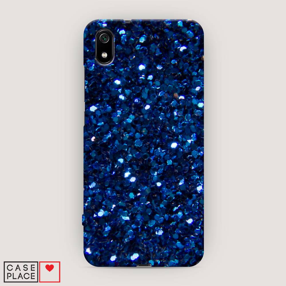 

Пластиковый чехол "Синие блестки рисунок" на Xiaomi Redmi 7A