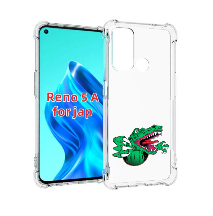 

Чехол MyPads крокодил для Oppo Reno 5A, Прозрачный, Tocco