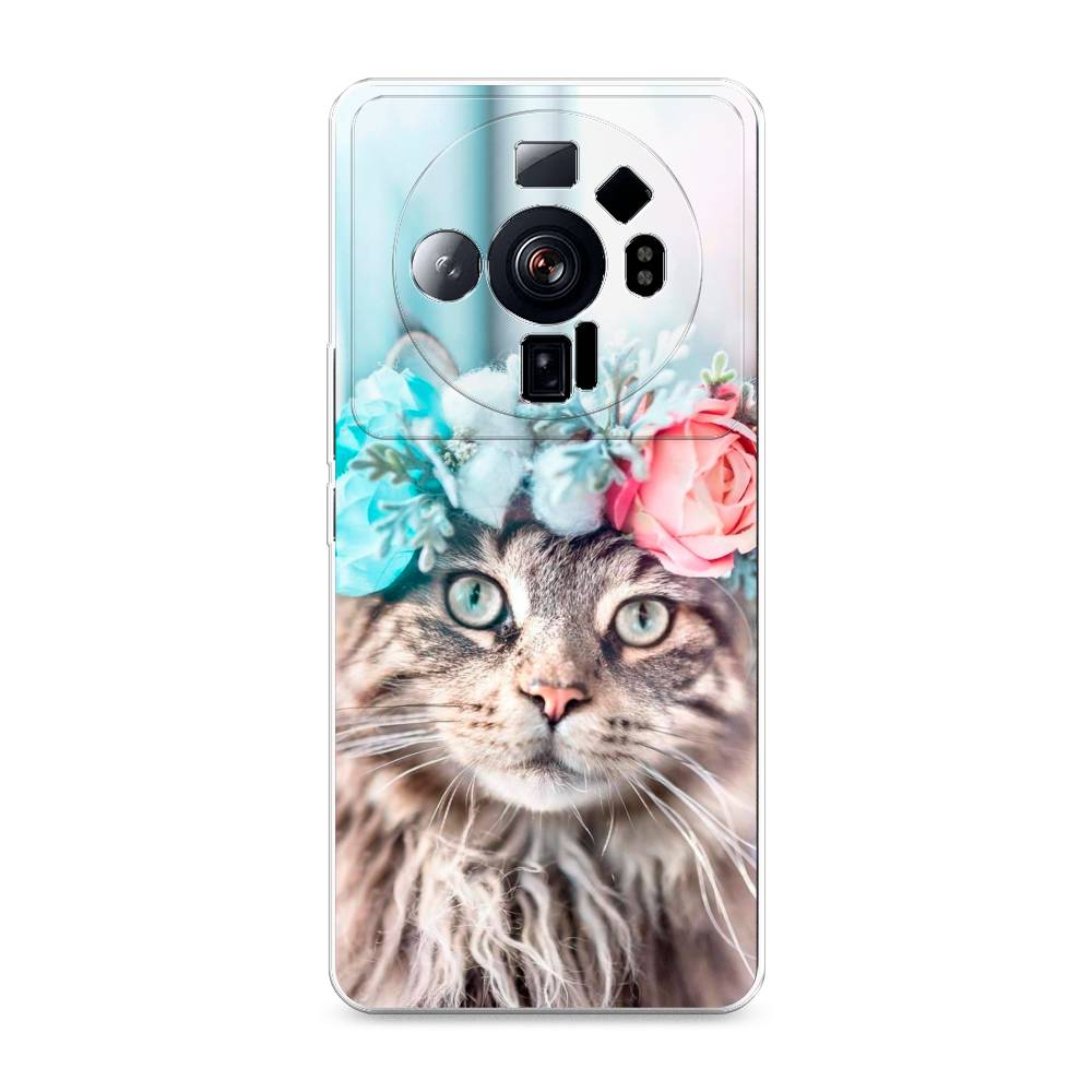 

Чехол Awog на Xiaomi 12S Ultra "Кот в венке", Разноцветный, 314550-2