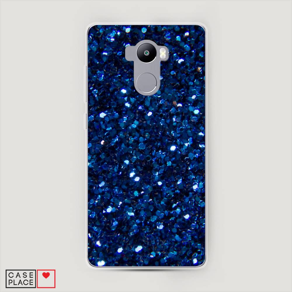 

Пластиковый чехол "Синие блестки рисунок" на Xiaomi Redmi 4