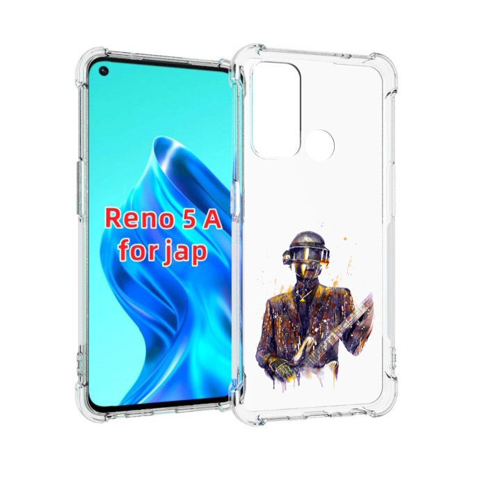 

Чехол MyPads космо-гитарист для Oppo Reno 5A, Прозрачный, Tocco