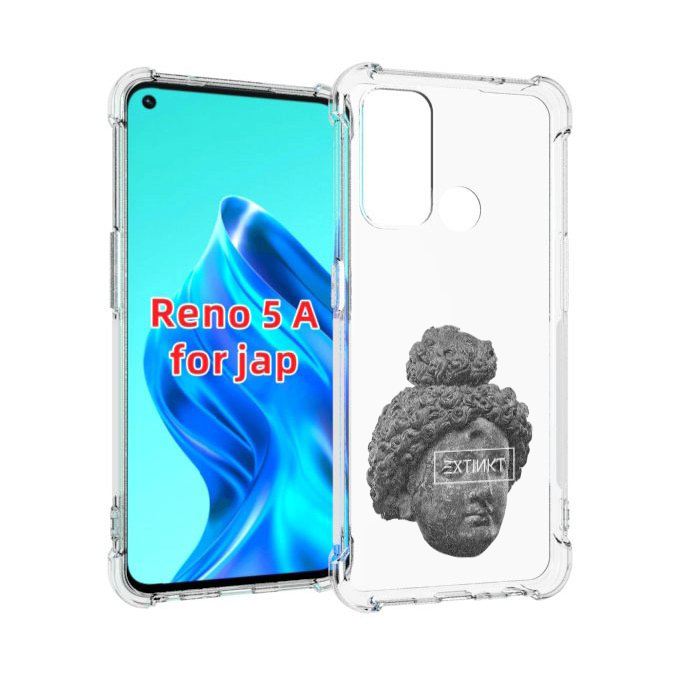 

Чехол MyPads каменное лицо девушки для Oppo Reno 5A, Прозрачный, Tocco