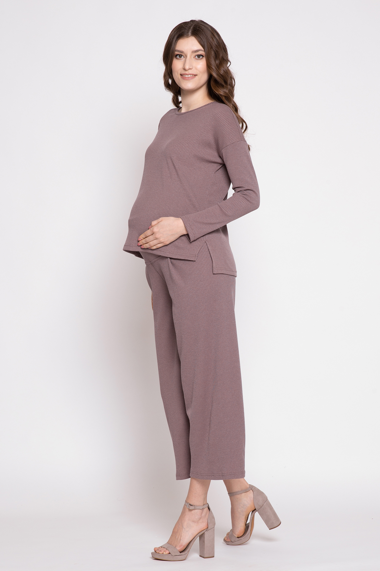 Костюм для беременных женский Magica bellezza 0184а коричневый 46 RU