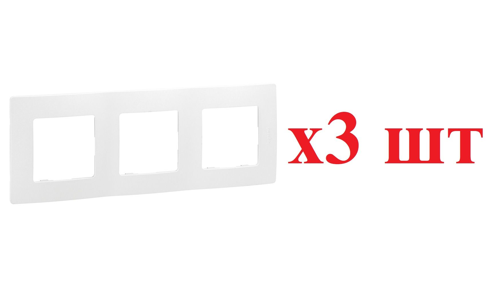 

Legrand Etika Бел Рамка 3-ая 672503 (3шт), Белый, Рамка 3-ая