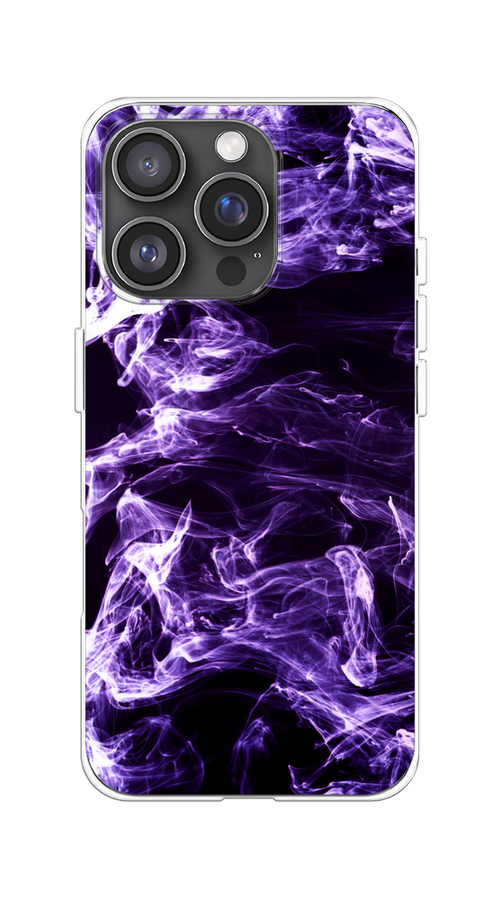 

Чехол на Apple iPhone 16 Pro "Фиолетовый дым", Фиолетовый;белый;черный, 16250-1