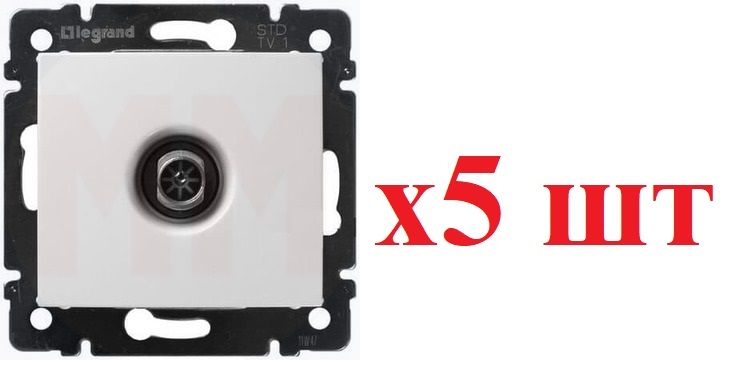 

Legrand Valena Бел Розетка TV единственная 1,5 дБ 774429 (5шт), Valena_774429_5