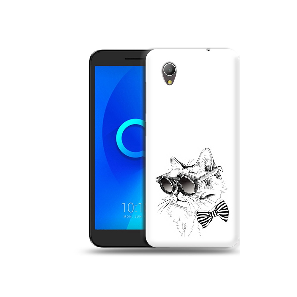 Чехол MyPads Tocco для Alcatel 1 крутая кошка в очках (PT227134.658.421)
