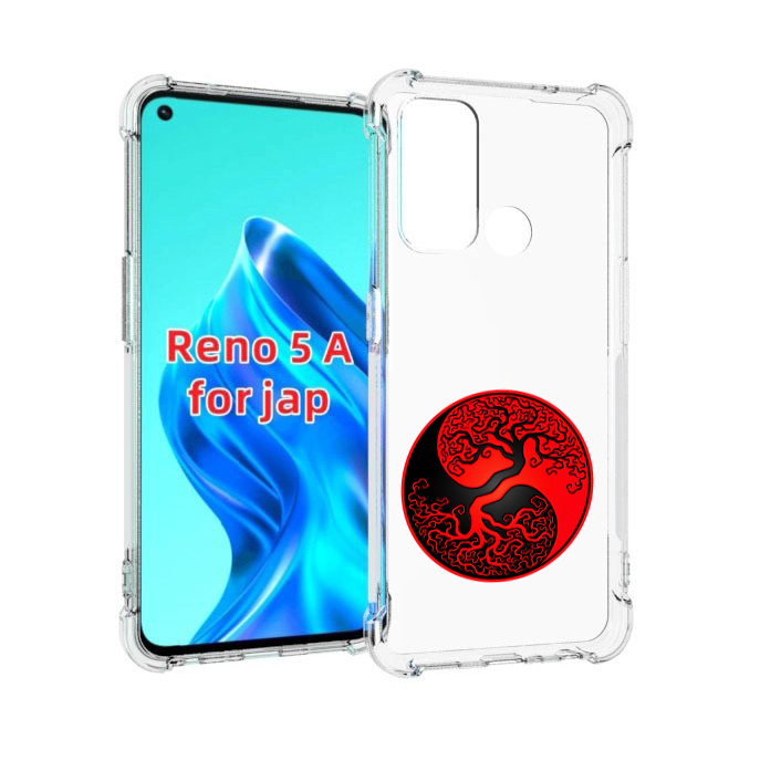 

Чехол MyPads инь янь дерево для Oppo Reno 5A, Прозрачный, Tocco