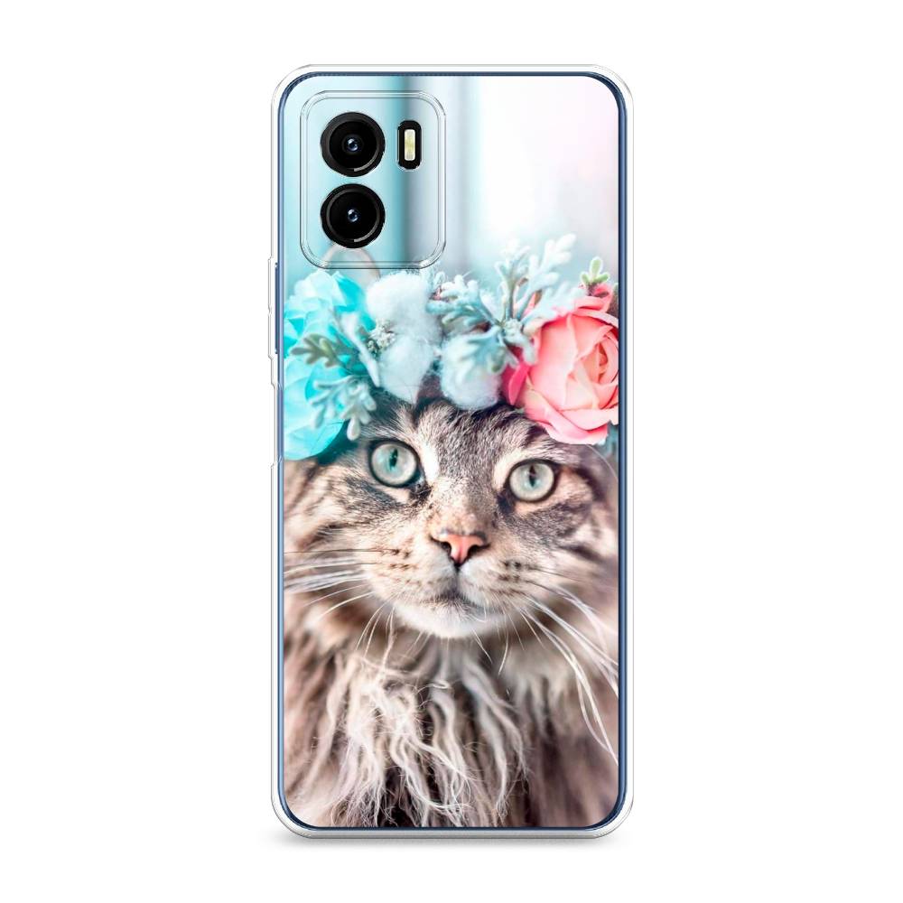 

Чехол Awog на Vivo Y15s "Кот в венке", Разноцветный, 265650-2