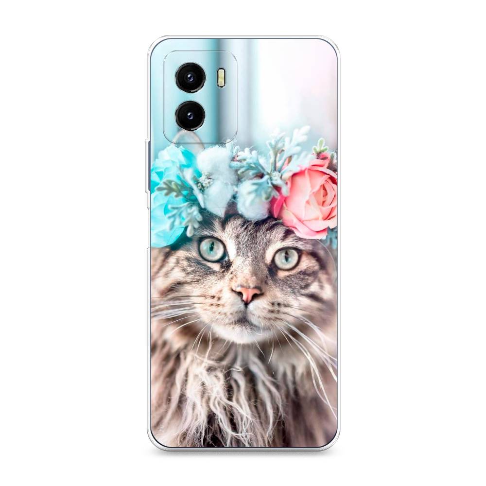 

Чехол Awog на Vivo Y10 "Кот в венке", Разноцветный, 266450-2