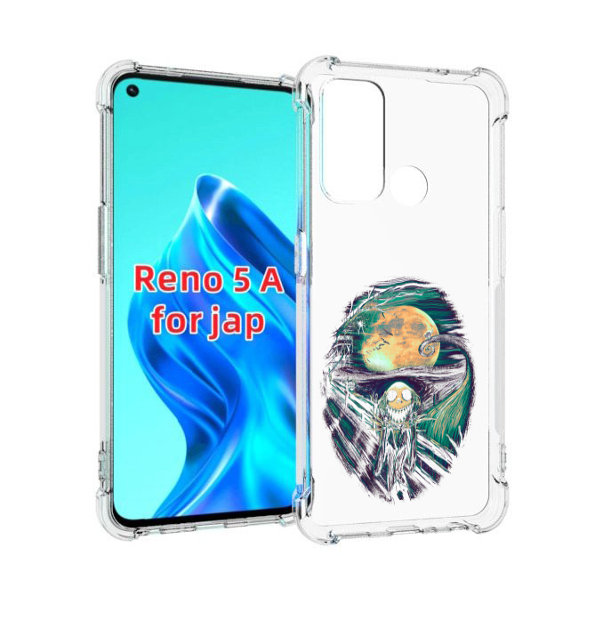 

Чехол MyPads зубастое существо абстракция для Oppo Reno 5A, Прозрачный, Tocco