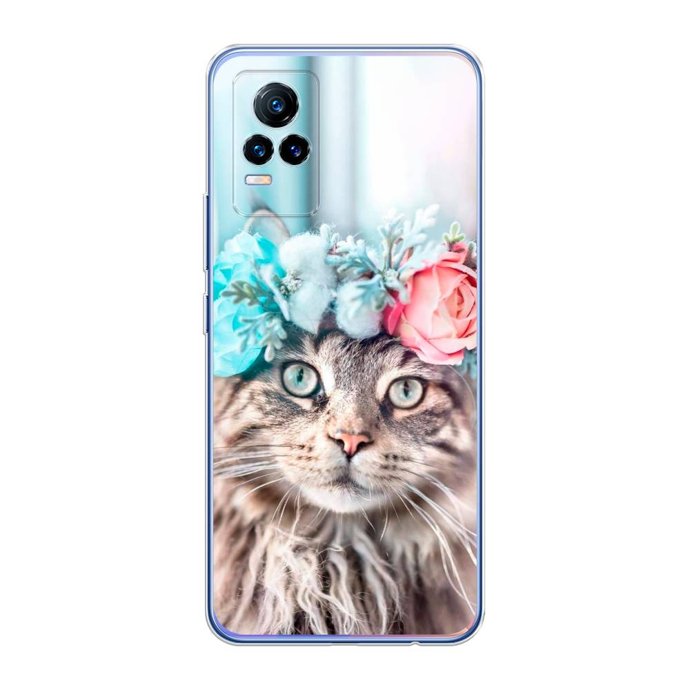 

Чехол Awog на Vivo V21e 4G "Кот в венке", Разноцветный, 264550-2