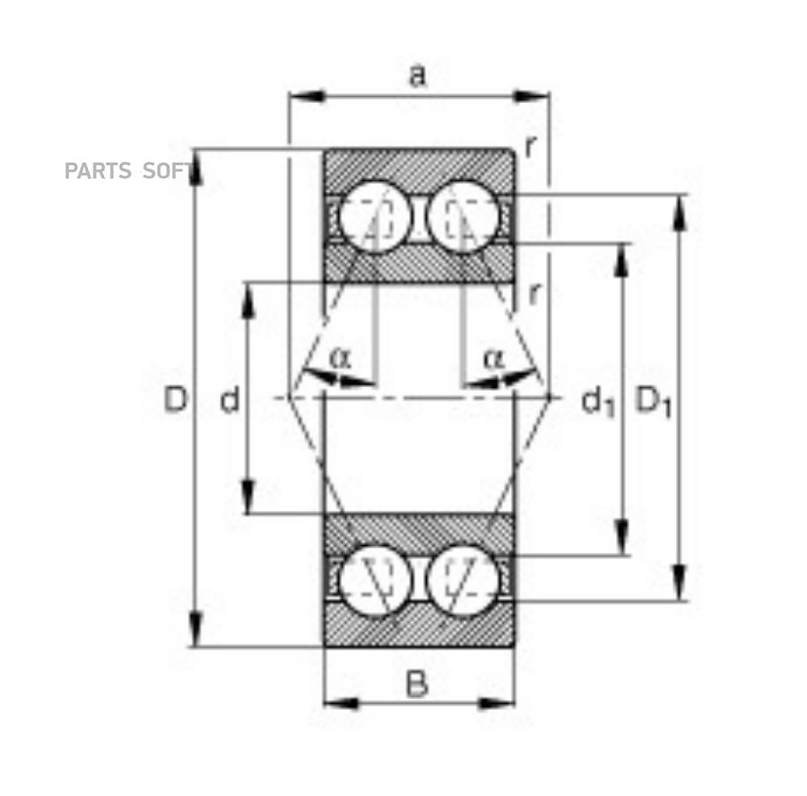 

Подшипник Универсальный Skf арт. 3306A