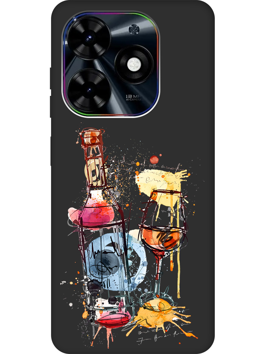

Чехол на Tecno Pop 8 / Spark Go 2024 / Spark 20 / 20C "Aquarelle Wine" Soft Touch черный, Черный;голубой;красный;оранжевый, 20011865