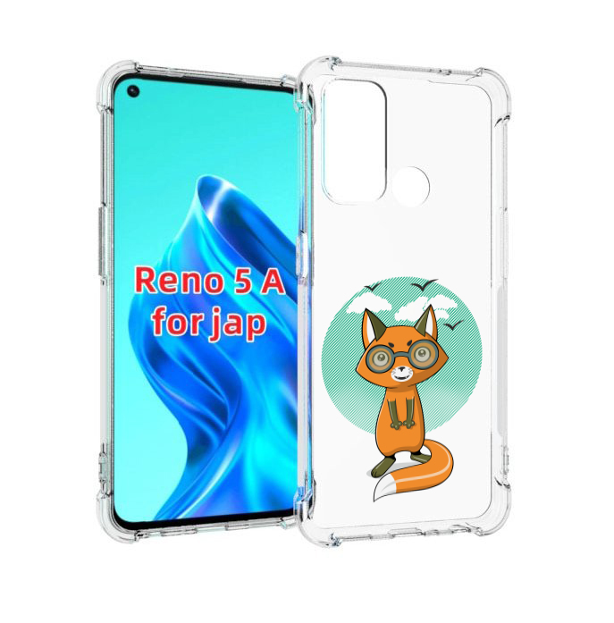 

Чехол MyPads задумчивая лиса для Oppo Reno 5A, Прозрачный, Tocco