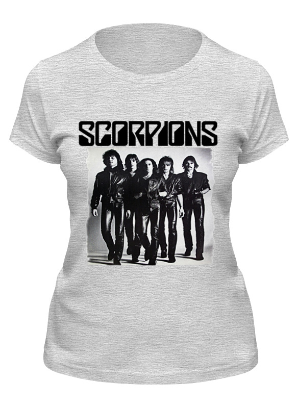 

Футболка женская Printio Scorpions band серая S, Серый, Scorpions band