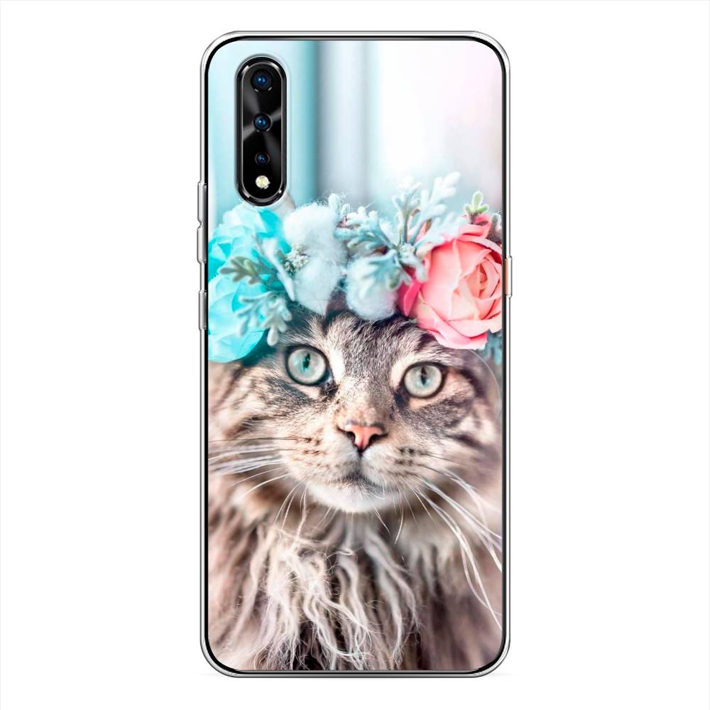 

Чехол Awog на Vivo iQOO Neo/V17 Neo "Кот в венке", Разноцветный, 261250-2
