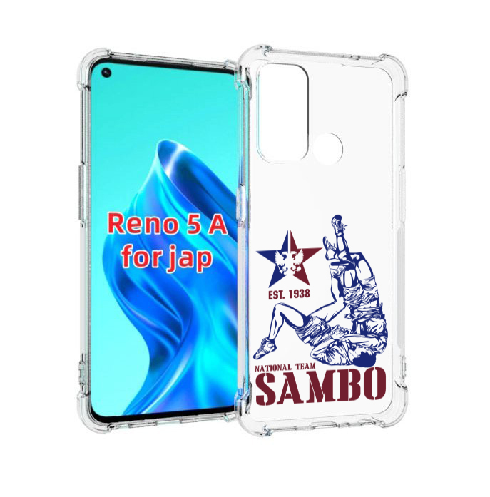 

Чехол MyPads единоборства самбо для Oppo Reno 5A, Прозрачный, Tocco