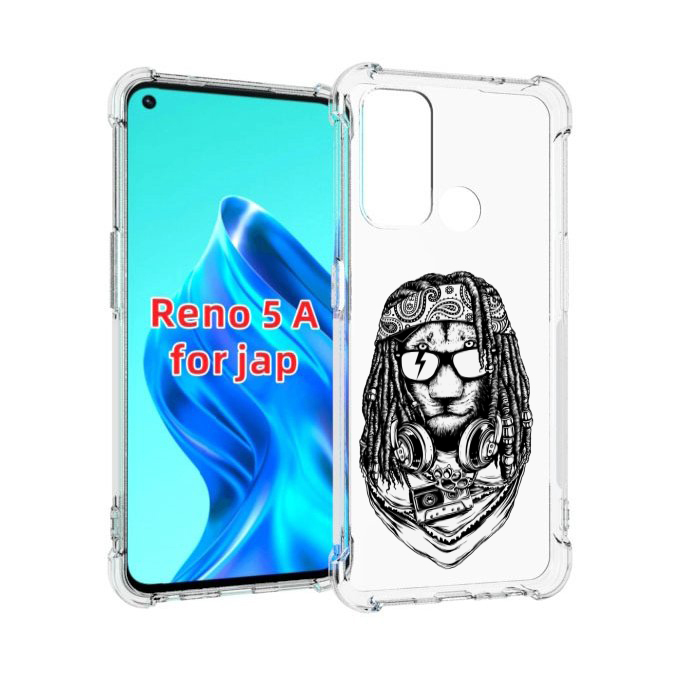 

Чехол MyPads дреды льва для Oppo Reno 5A, Прозрачный, Tocco