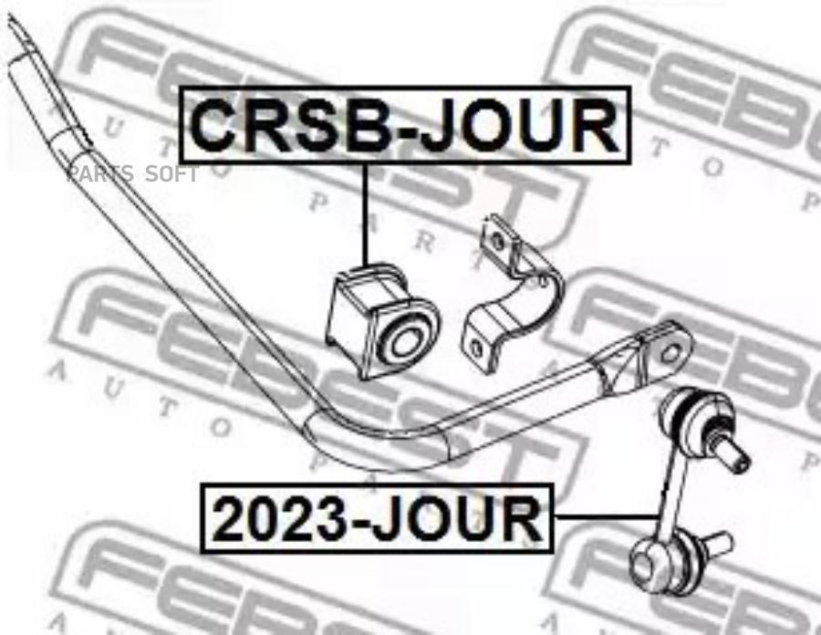 

FEBECT CRSBJOUR CRSB-JOUR_втулка стабилизатора заднего! D23\ Dodge Journey 09>