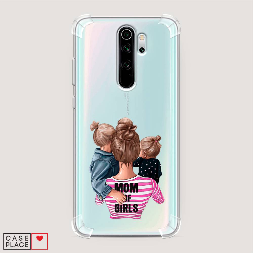 фото Противоударный силиконовый чехол "mom of girls" на xiaomi redmi note 8 pro awog