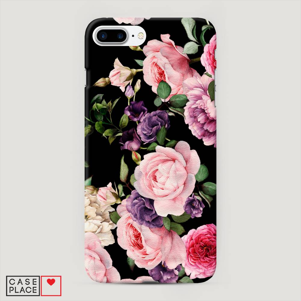 

Пластиковый чехол "Пионы на черном" на Apple iPhone 8 Plus, 10920-6