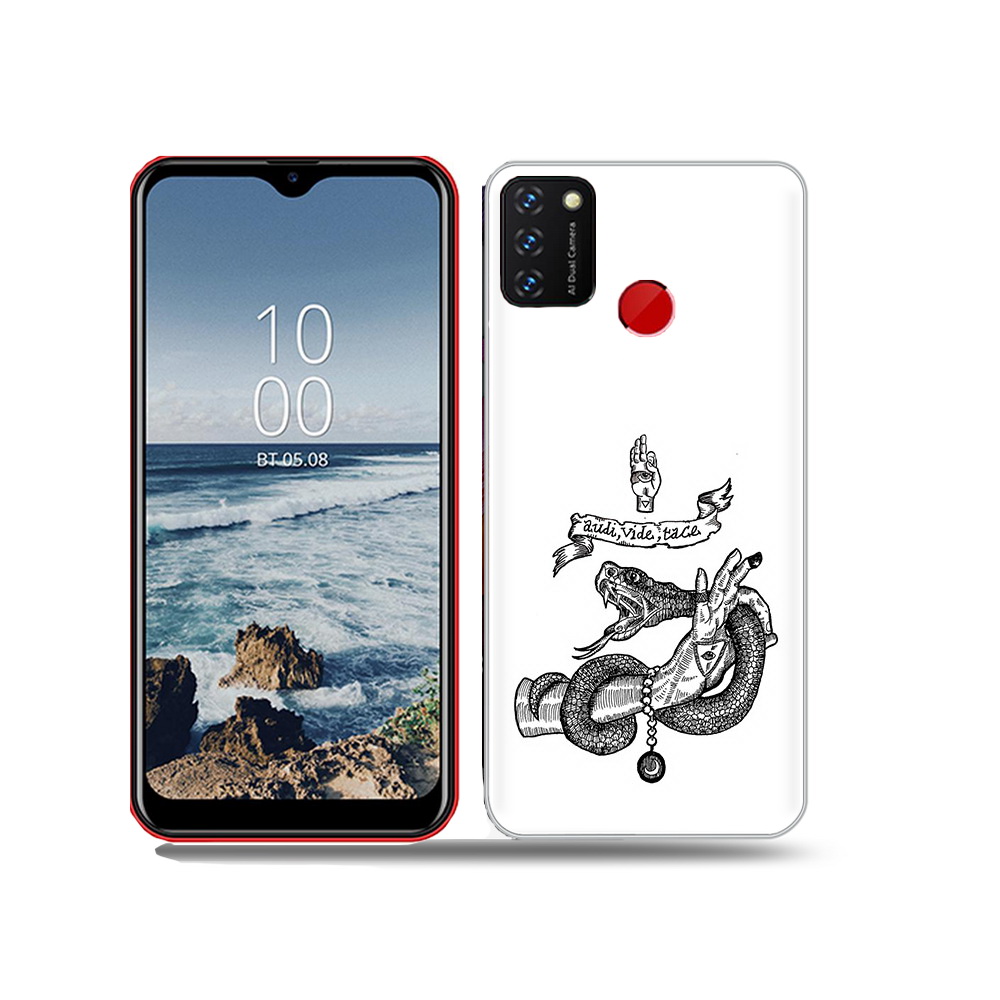 

Чехол MyPads Tocco для BQ 6631G Surf змея на руке рисунок, Прозрачный, Tocco