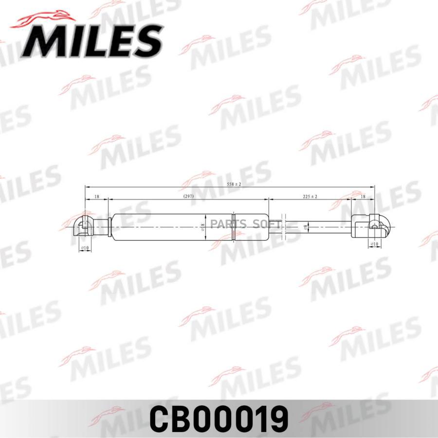 

MILES Упор газовый MILES CB00019 HYUNDAI SANTA FE classic амортизатор багажника 1шт