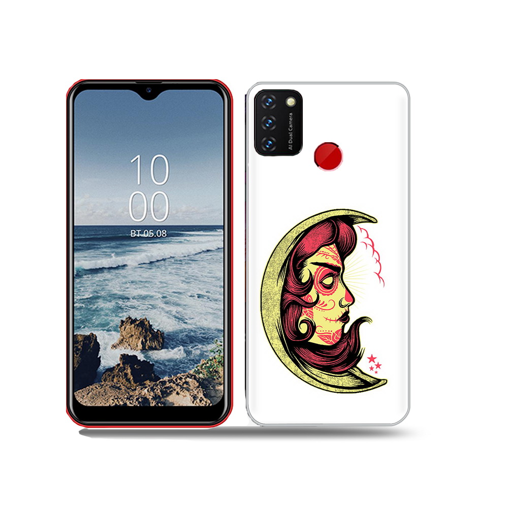 

Чехол MyPads Tocco для BQ 6631G Surf желтый полумесяц с лицом девушки, Прозрачный, Tocco