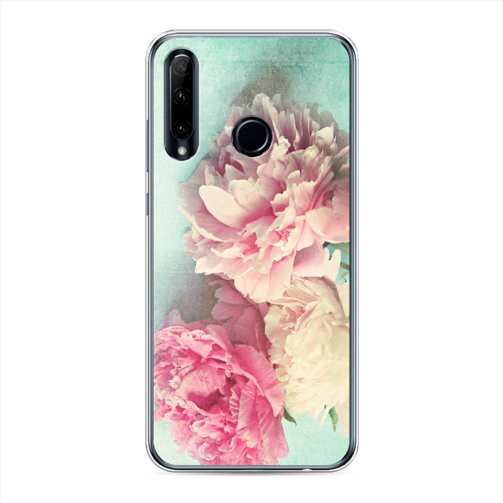 

Чехол Awog "Пионы new" для Honor 20 Lite 2019, Голубой, 68950-8
