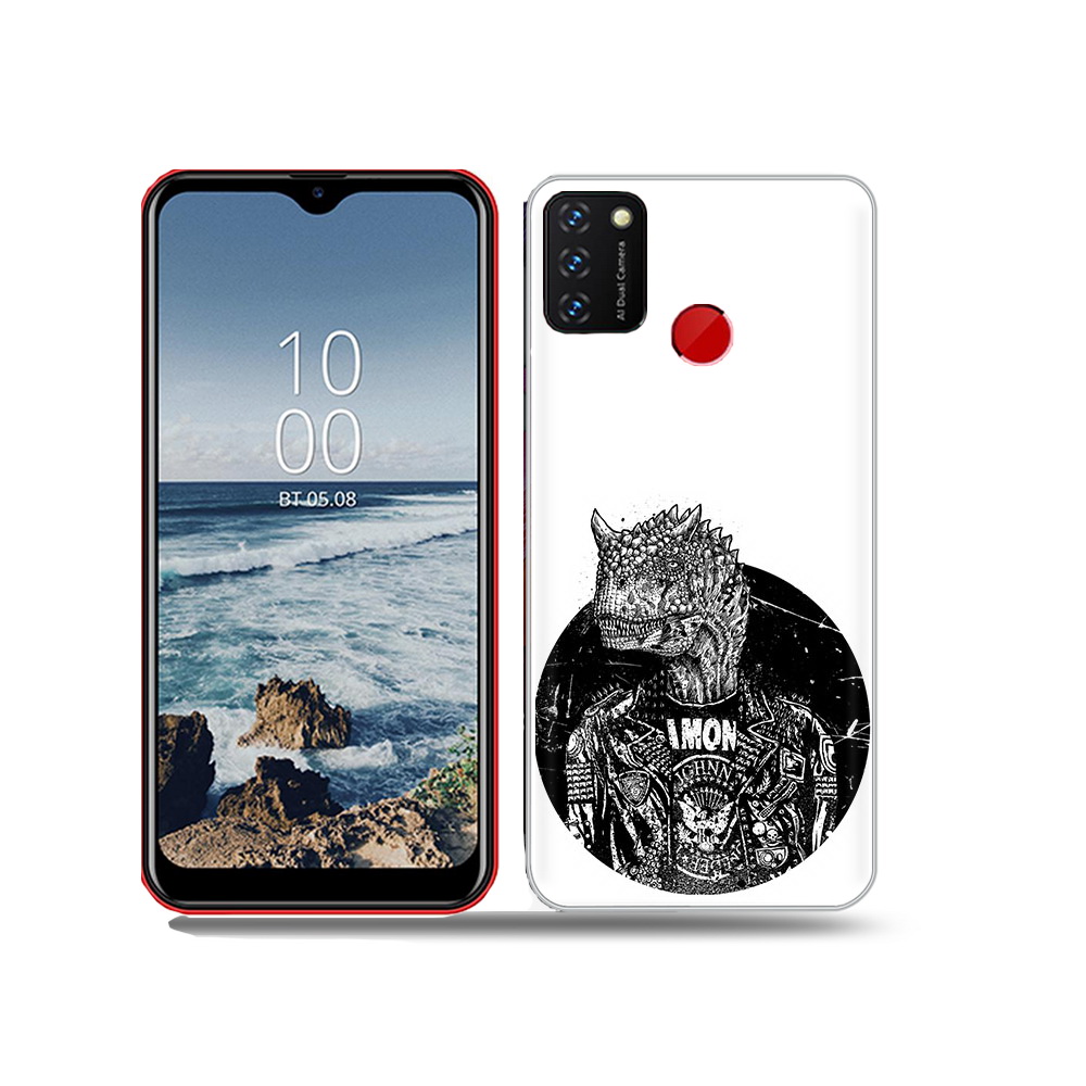 

Чехол MyPads Tocco для BQ 6631G Surf динозавр в куртке, Прозрачный, Tocco