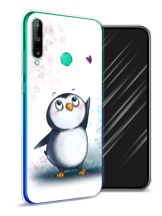 

Чехол Awog на Huawei P40 lite E "Пингвин и сердечко", Белый, 612450-1