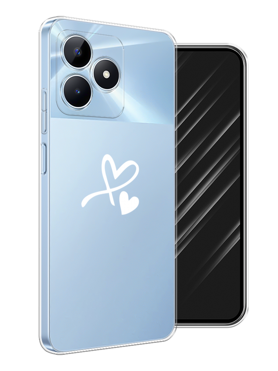 

Чехол Awog на Realme C60 "Сердечко минимализм", Белый, 2516550-1