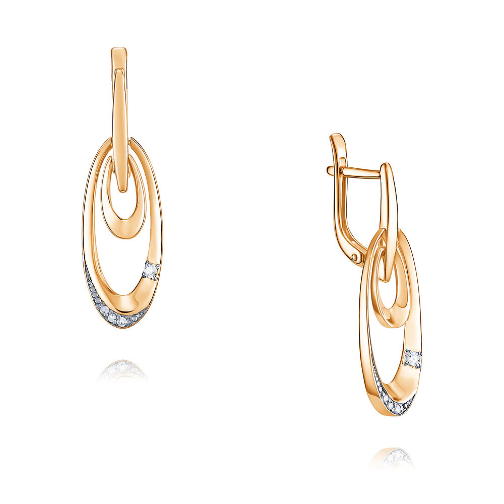 

Серьги из красного золота с бриллиантом ADAMAS 2424656-А500Д-41, 2424656-А500Д-41