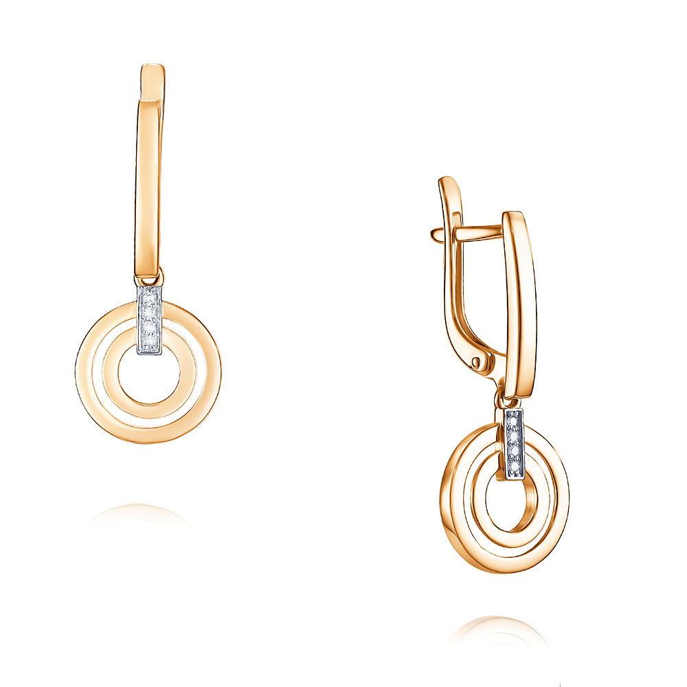 

Серьги из красного золота с бриллиантом ADAMAS 2424655-А500Д-41, 2424655-А500Д-41